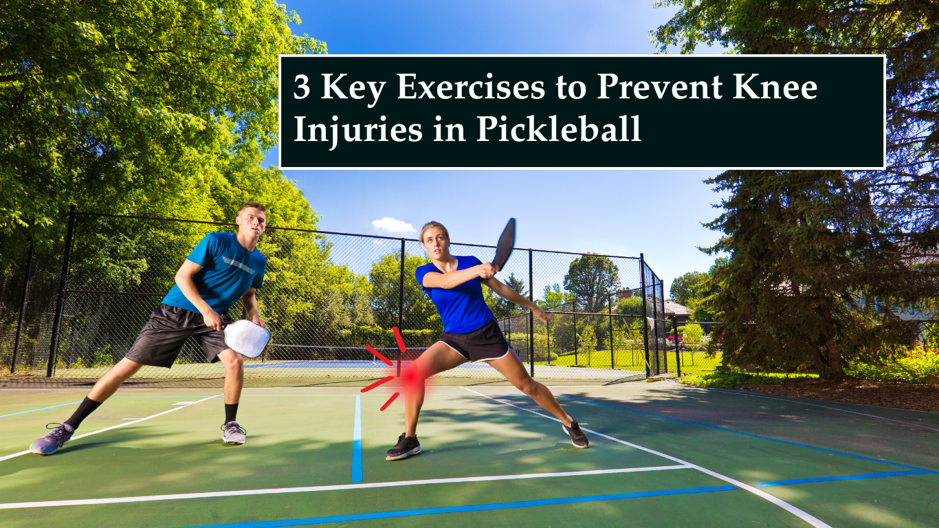 Prevent Knee Injuries in Pickleball a man and woman playing