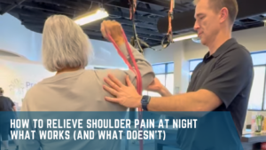 How to relieve shoulder pain at night for people over 50 with physical therapy